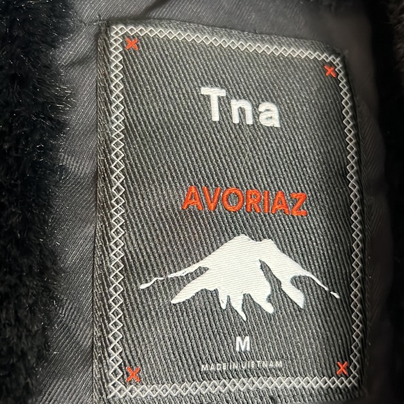TNA Black Parka with Fur Trim - Picture 10 of 16